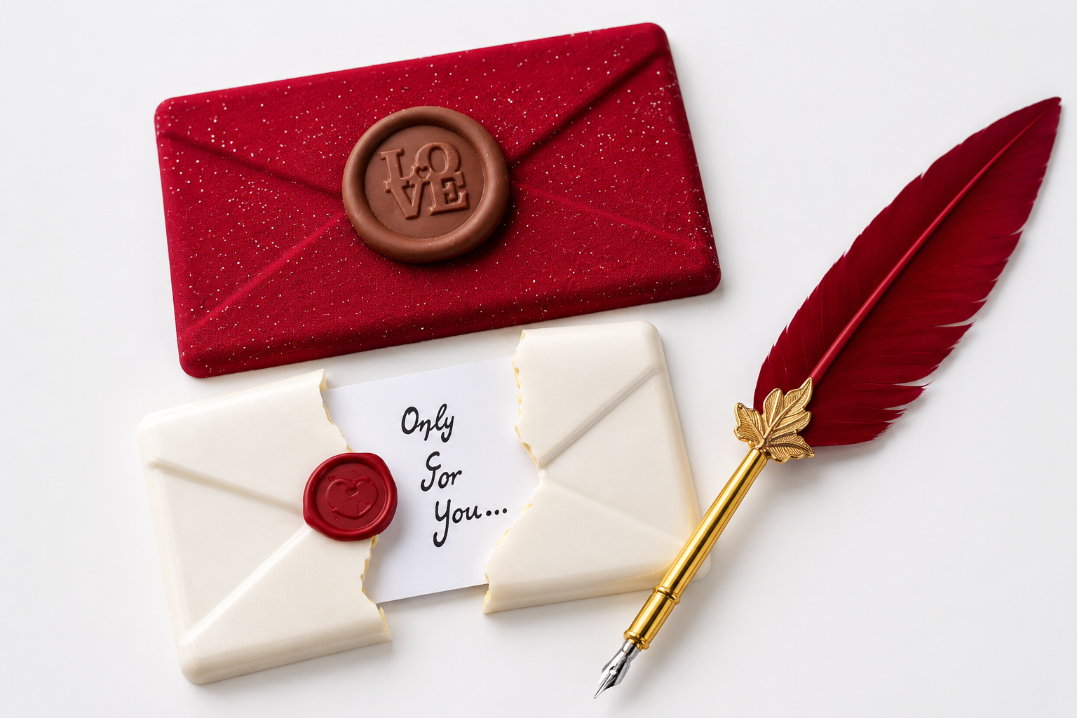 Martellato Mail Pralinengussform – Schokoladenbrief mit Überraschungseffekt 21MA1089