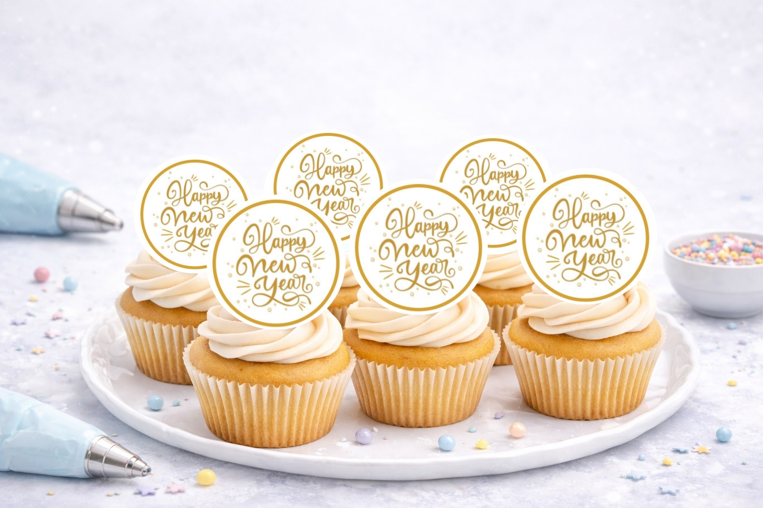 Muffinaufleger Silvester
