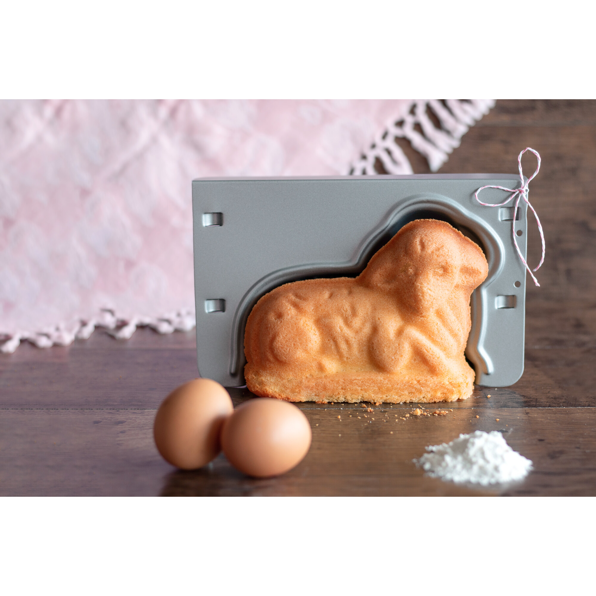 3D-Backform Osterlamm – 2-teilig Metall