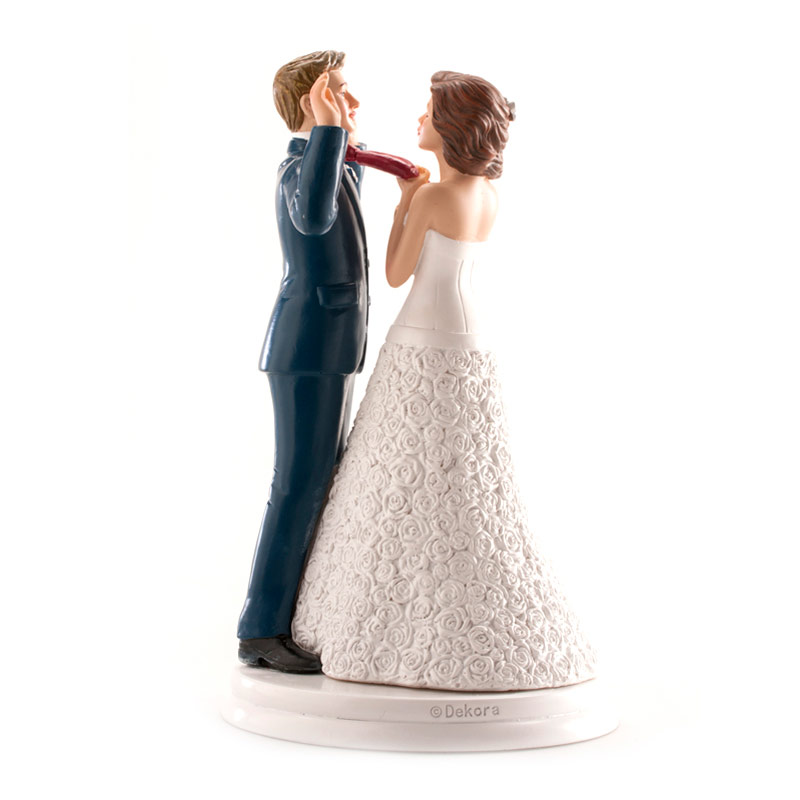 Hochzeitspaar Hände hoch 20 cm – originelle Tortendeko für Hochzeitstorten