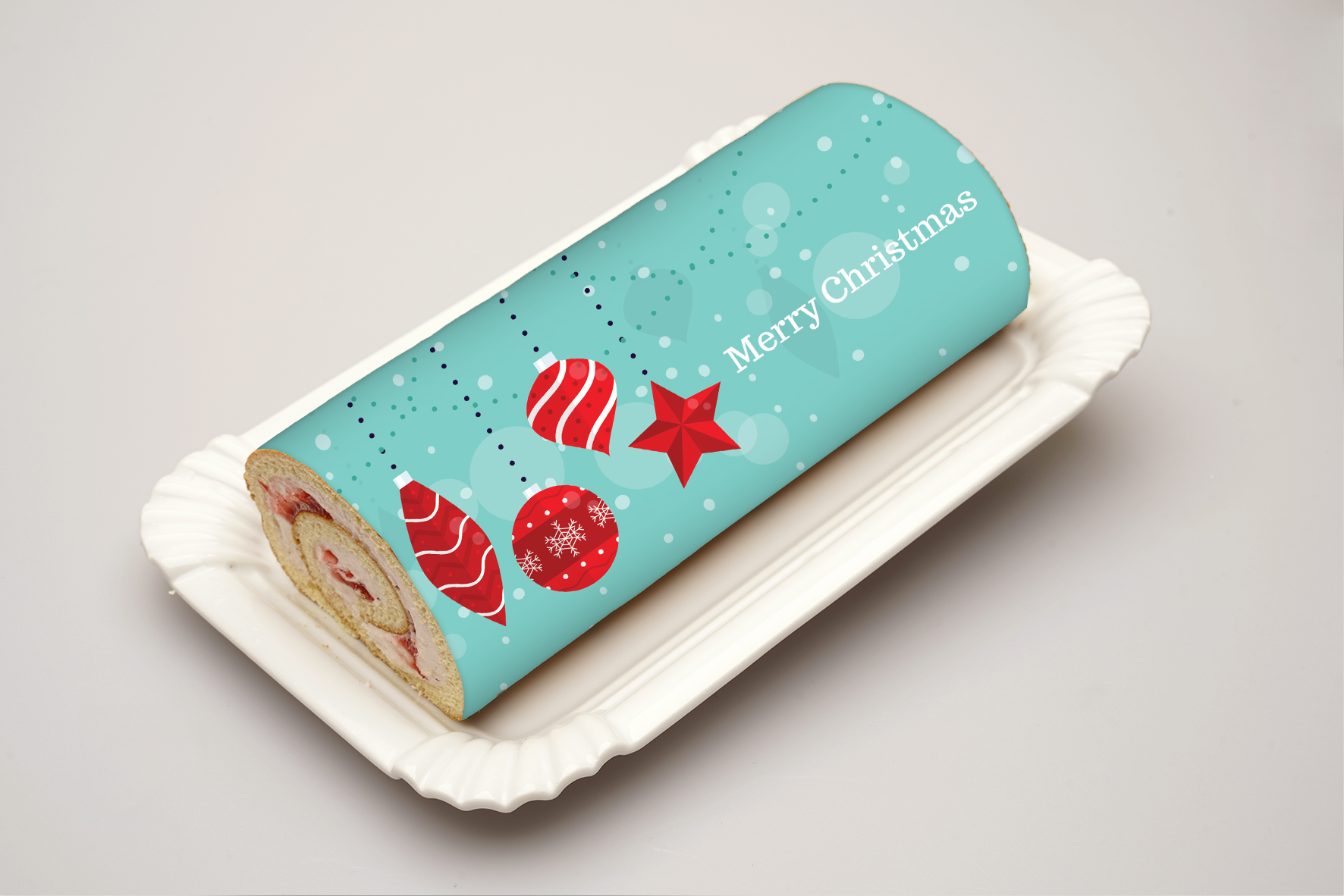 Rouladendekor "Merry Christmas"