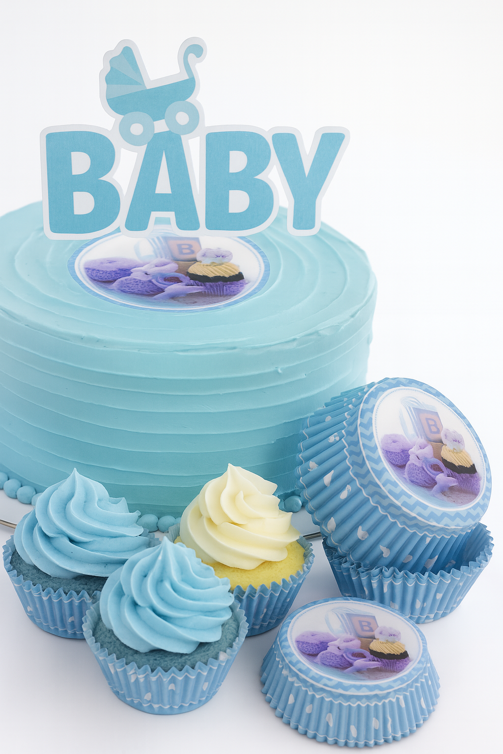 Muffinförmchen Baby Boy Blau | 50 Stück
