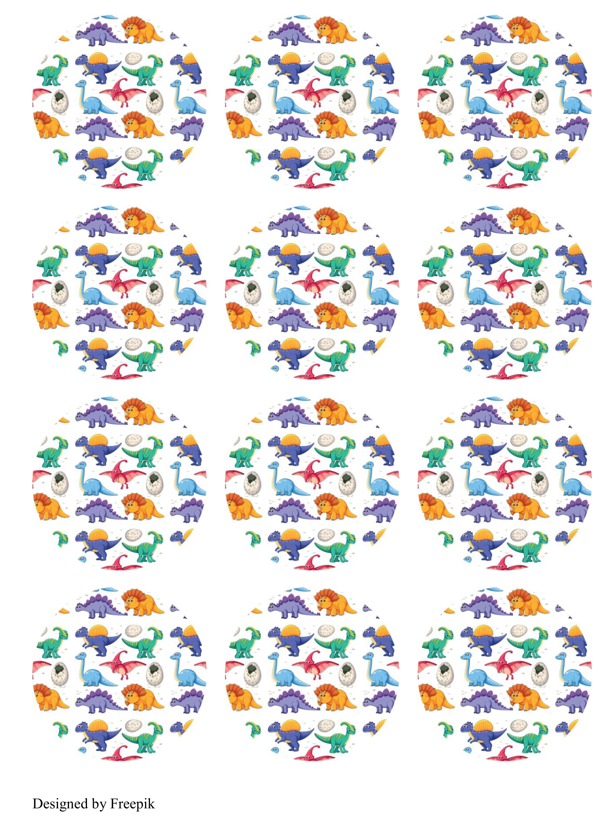 Muffinaufleger Dinosaurier