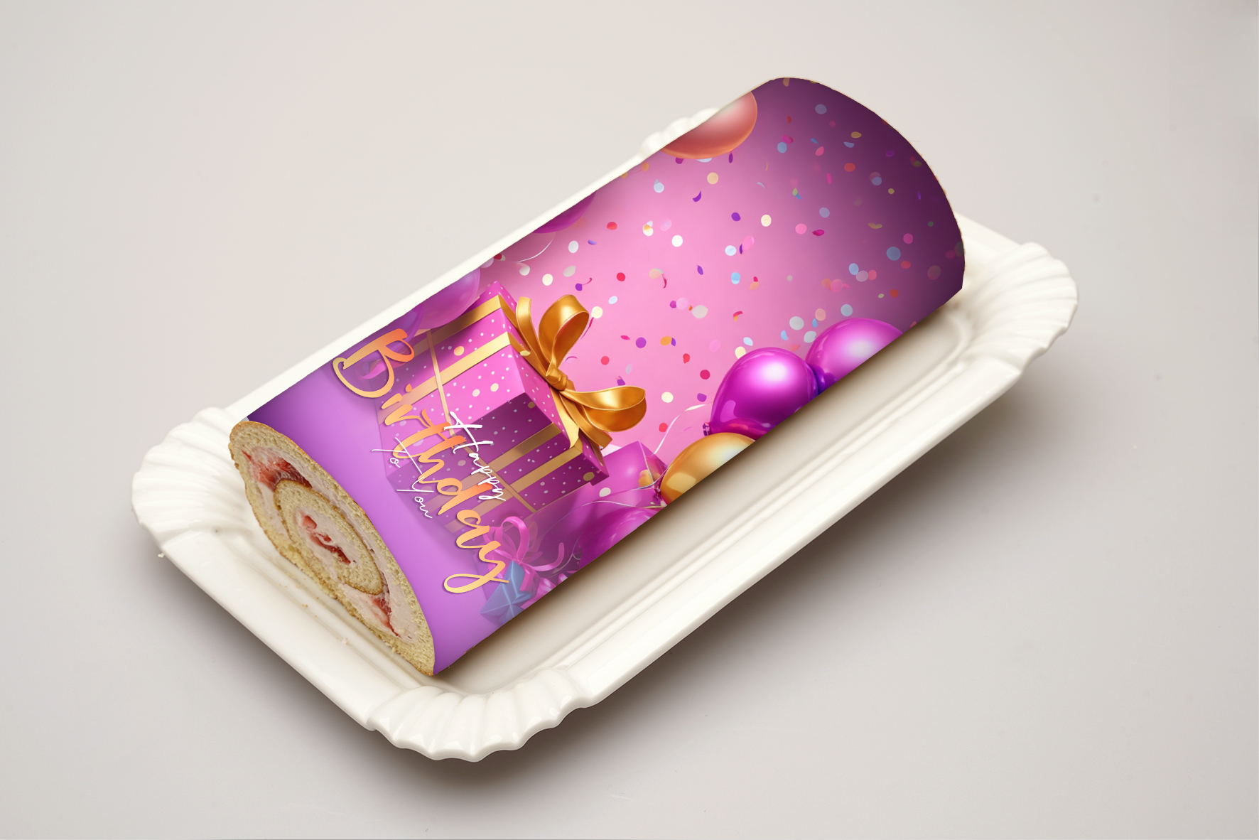 Rouladendekor Happy Birthday