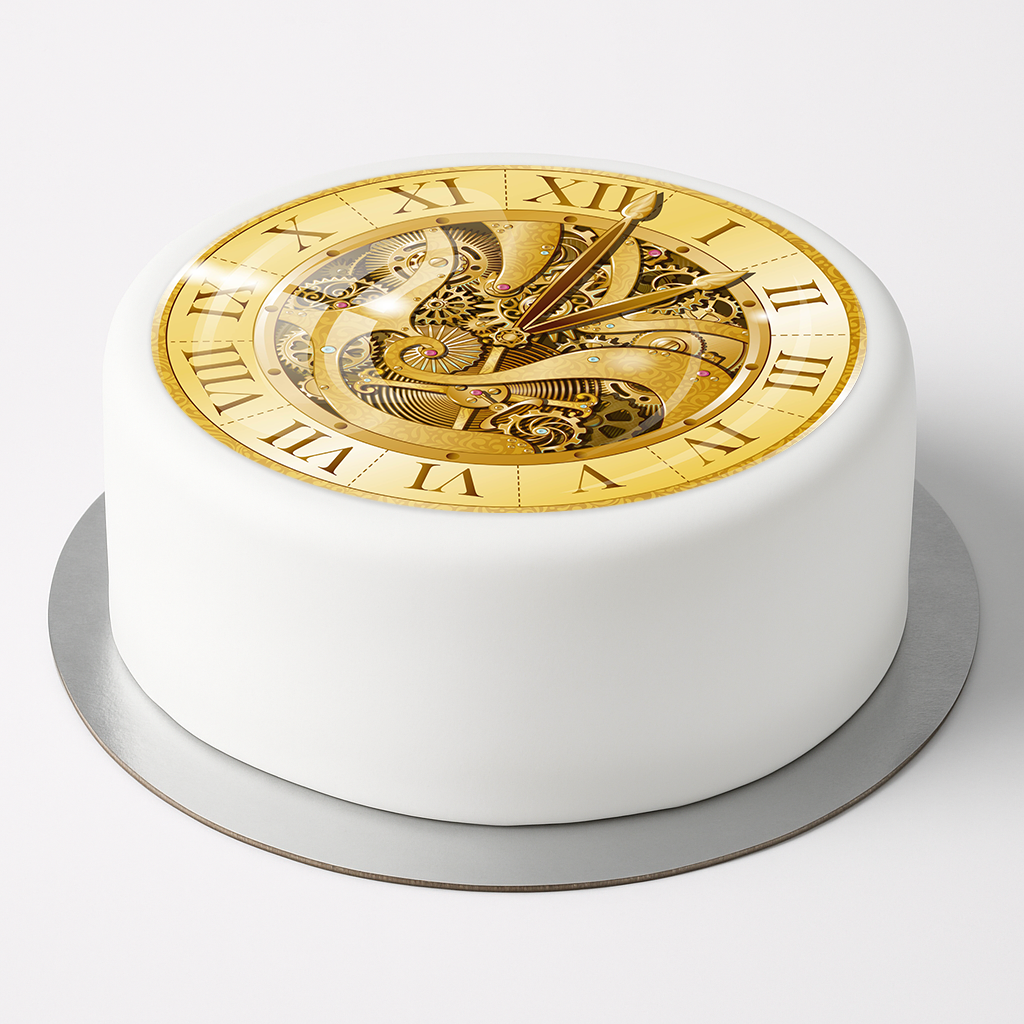 Tortenaufleger Ziffernblatt/Uhr