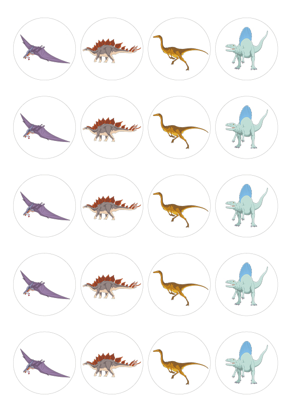 Muffinaufleger Dinos