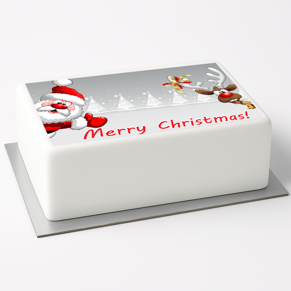 Tortenaufleger Merry Christmas