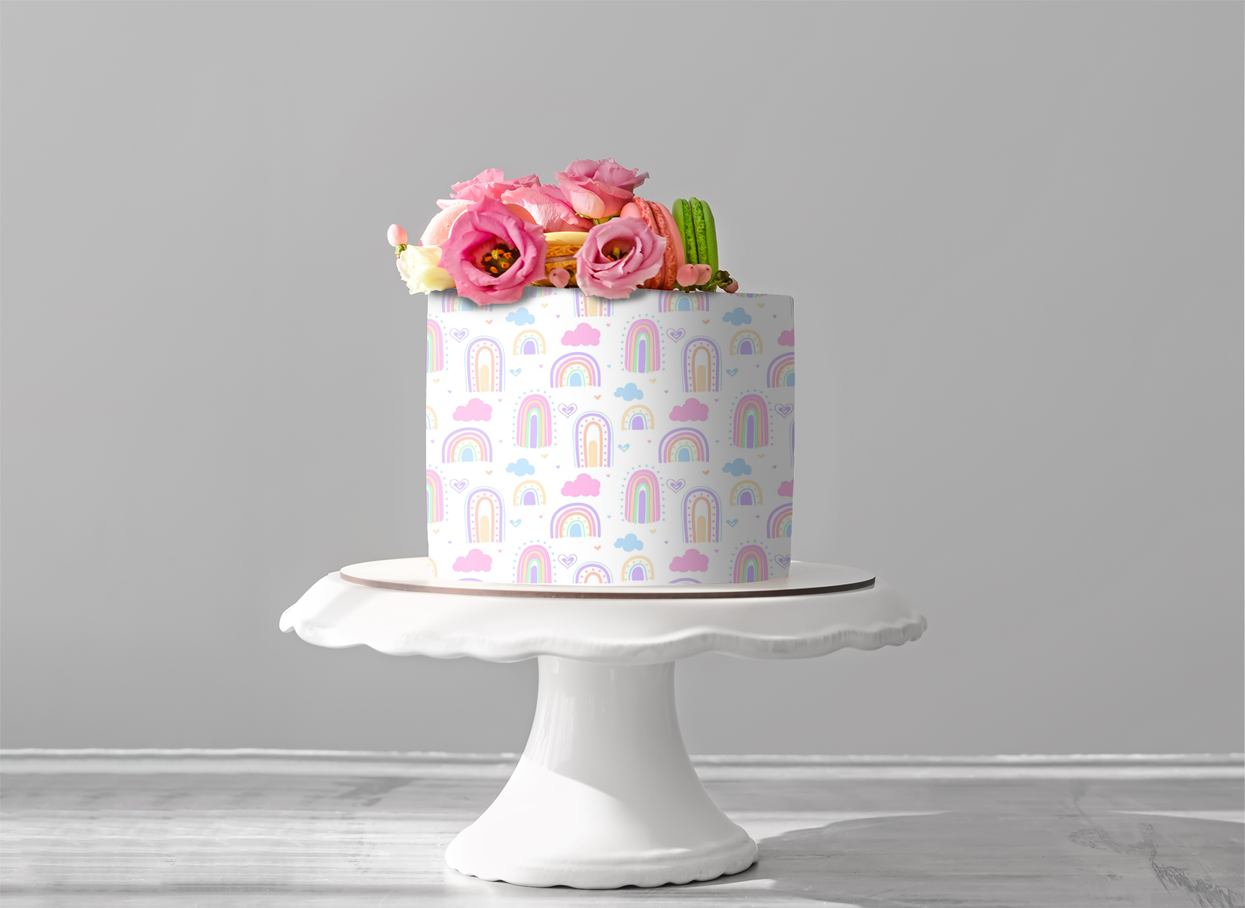 Deko Fondant Regenbogen