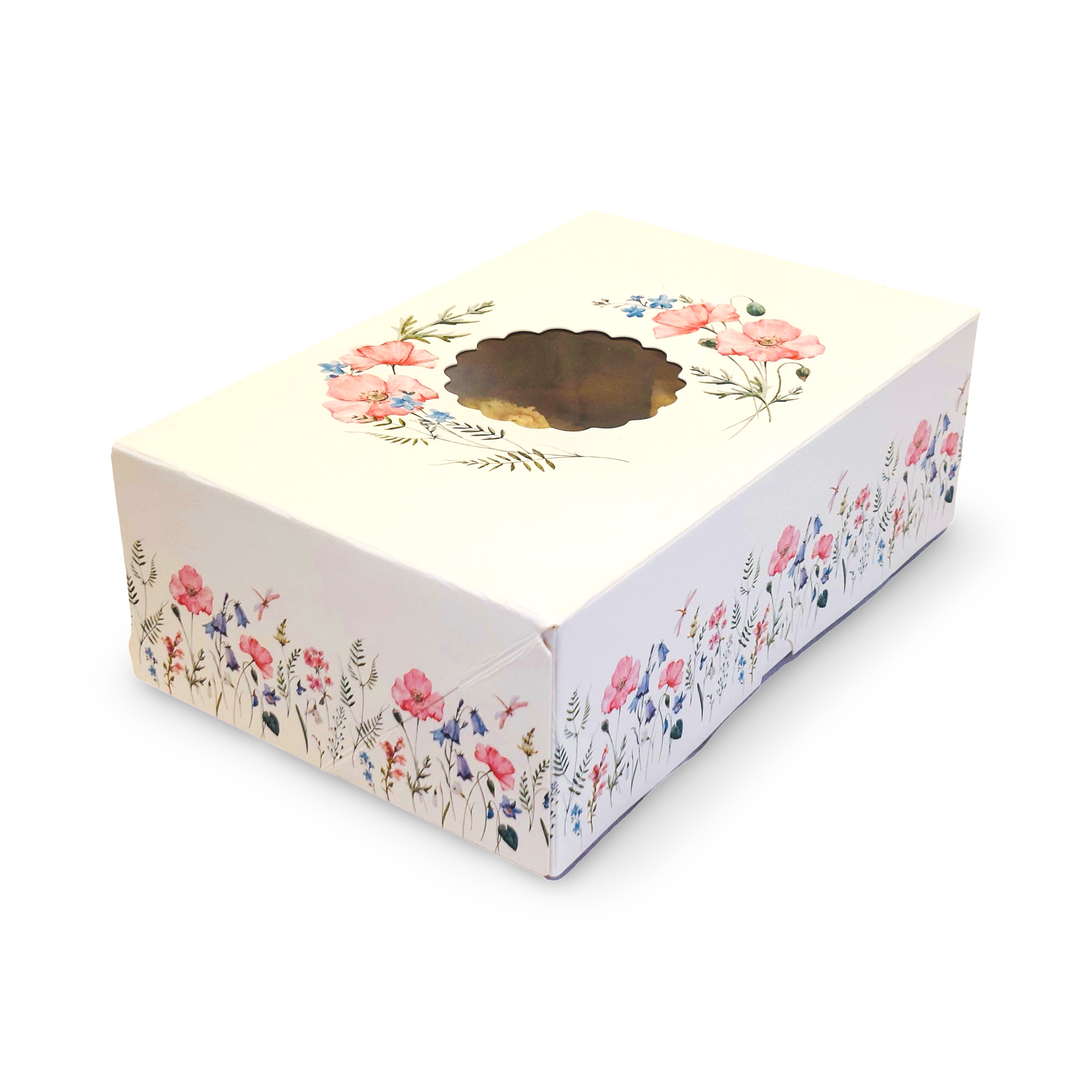 Verpackung mit Blumenmotiv