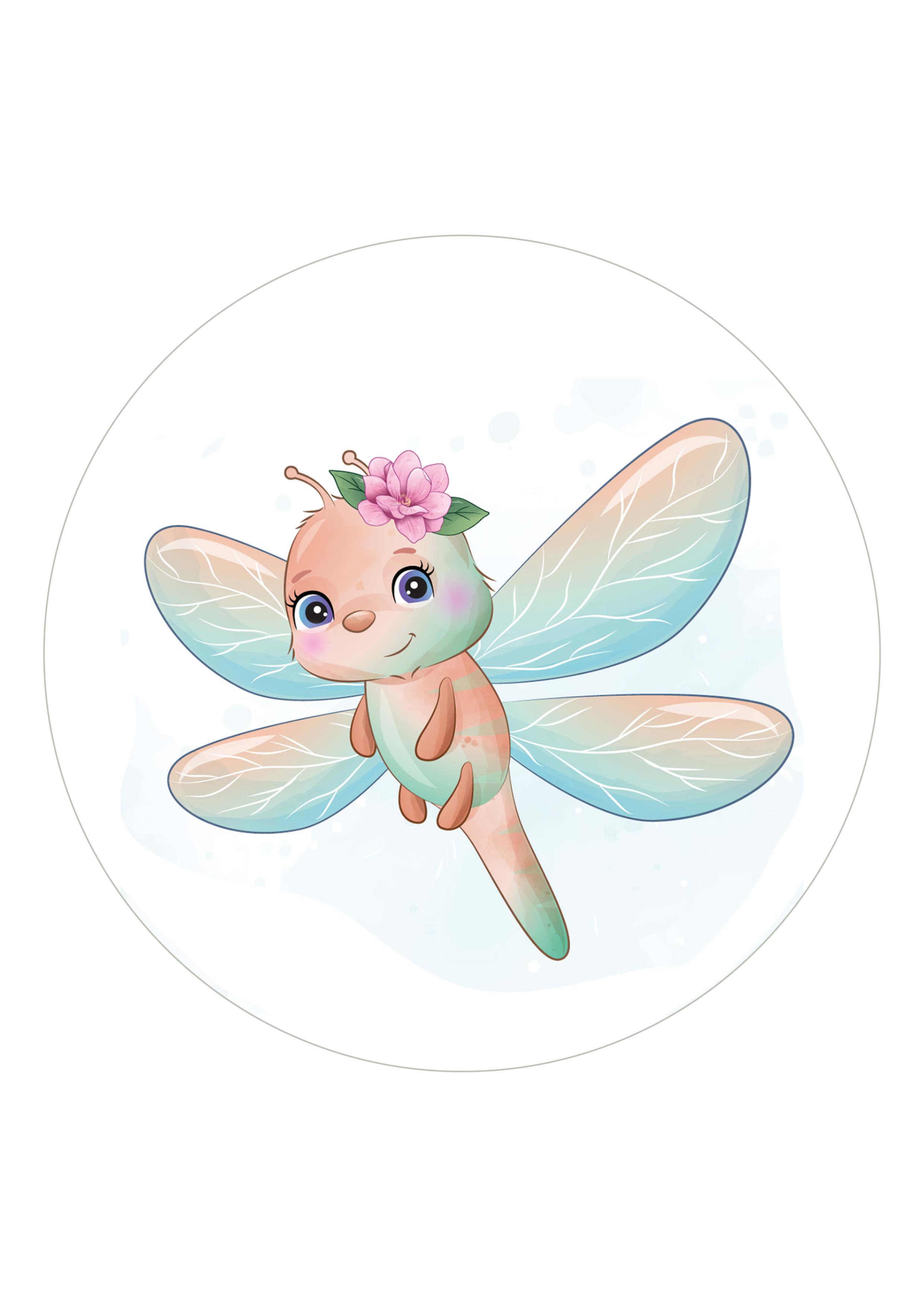 Tortenaufleger Libelle