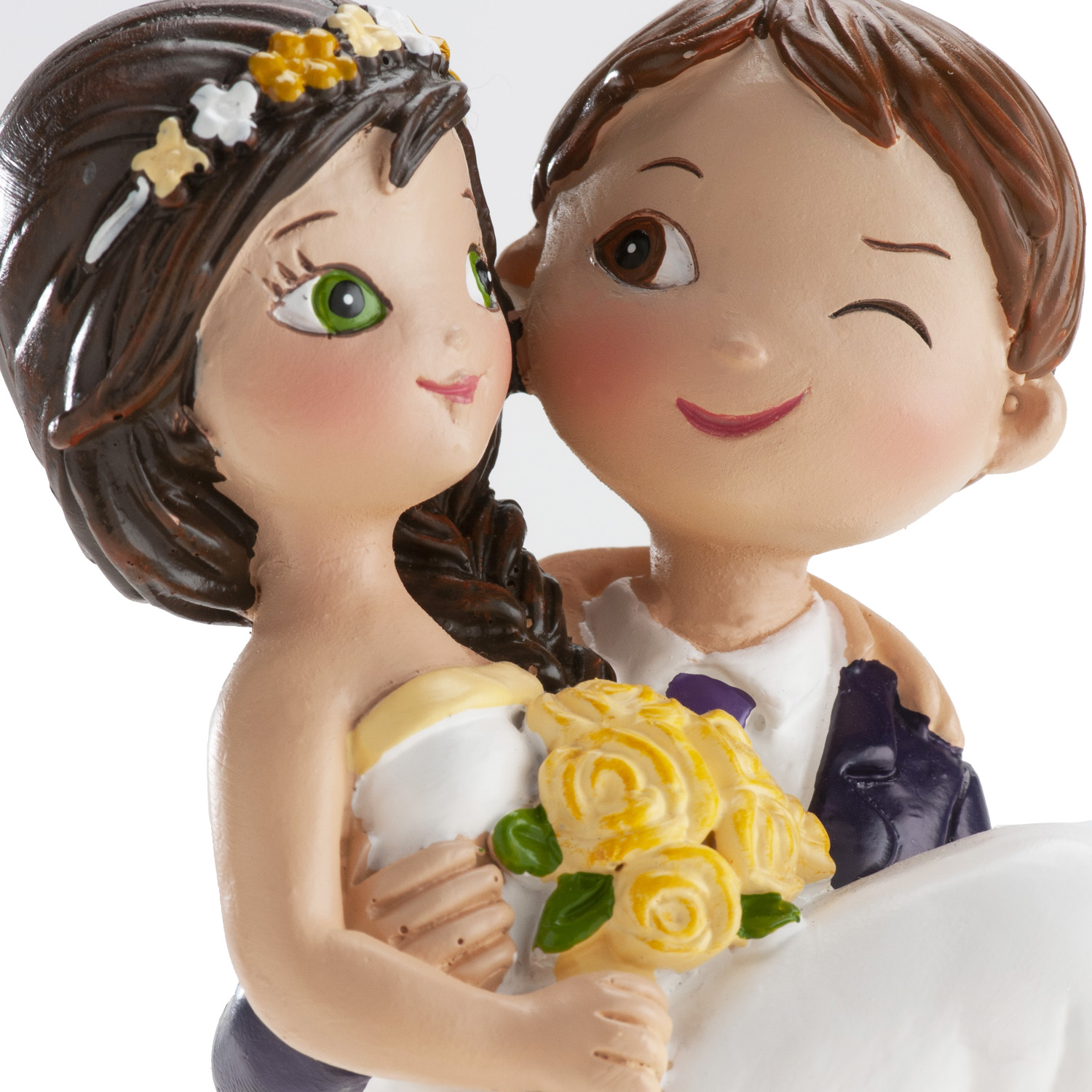Tortenfigur „Wedding Couple Winking Eye“ – 16 cm