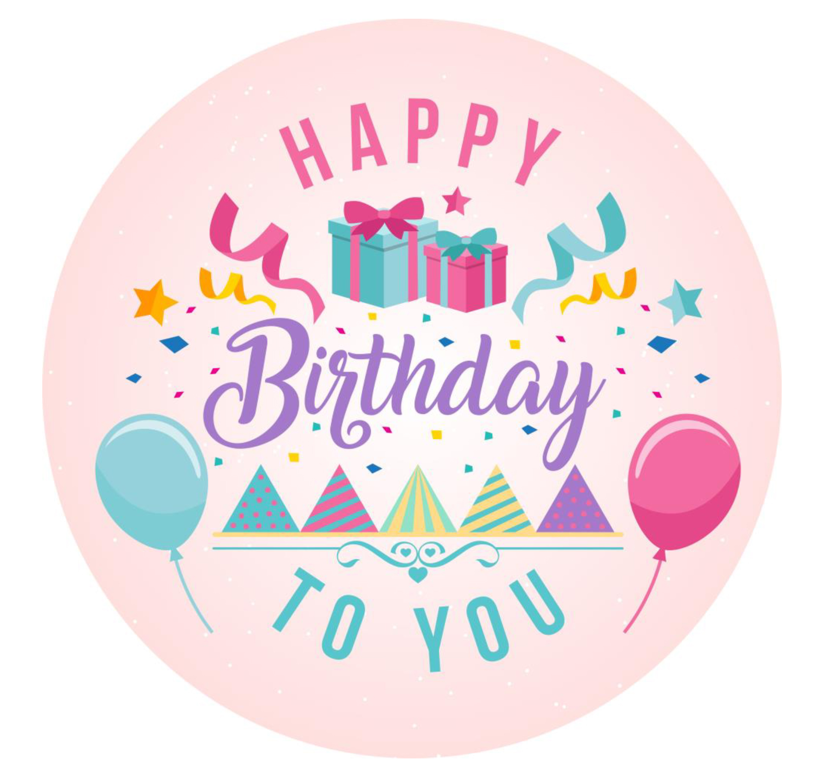 Muffinaufleger Geburtstag – essbare Cupcake-Aufleger