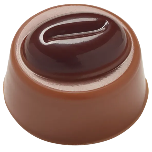 Pralinenhohlkörper Rundschale Mokkabohne Vollmilch MHD 25/04/26