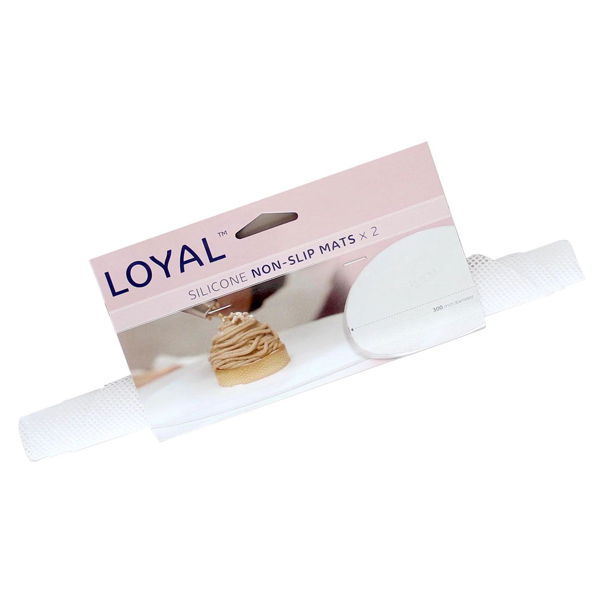 LOYAL Silikon Anti-Rutsch-Matten Ø 30 cm (2er Pack) – stabiler Halt beim Dekorieren