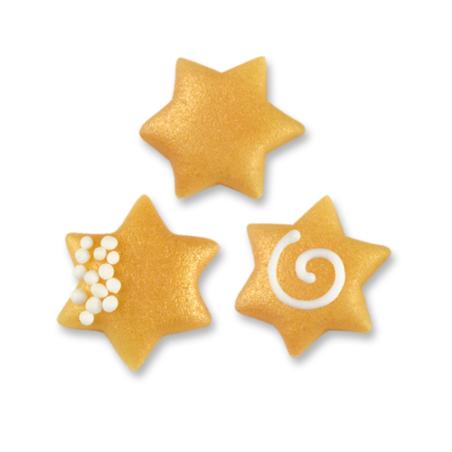 Süße Marzipan-Sterne für festliche Tortendekoration ✨