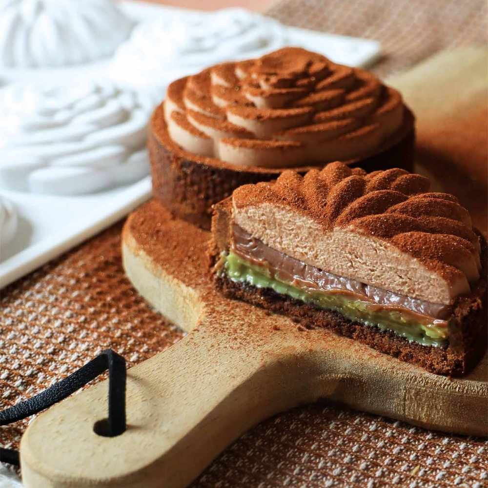 Silikonform 3D „Saint-Honoré“ Ø7 cm – für elegante Mini-Tartelettes