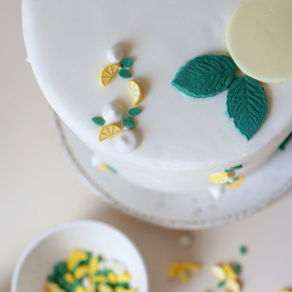 Zucker Deko-Mix Zitrone & Meringue 30 g – essbare Tortendeko