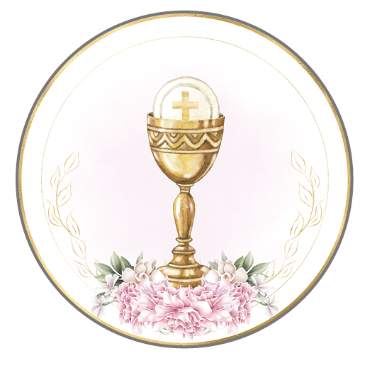 Essbare Muffinaufleger zur Erstkommunion mit christlichen Motiven für Cupcakes und Muffins