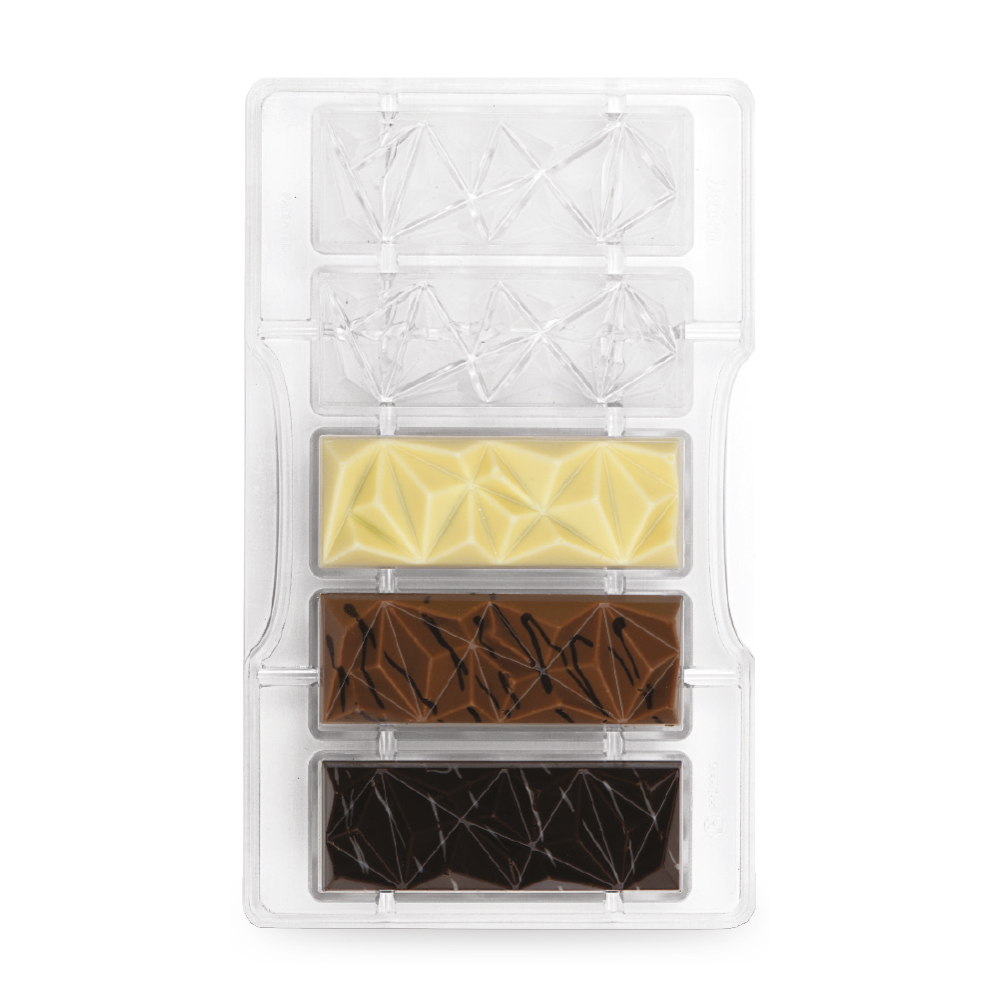 Pralinengussform  La Barretta Serena – Professionelles Polycarbonat-Schokoladenform