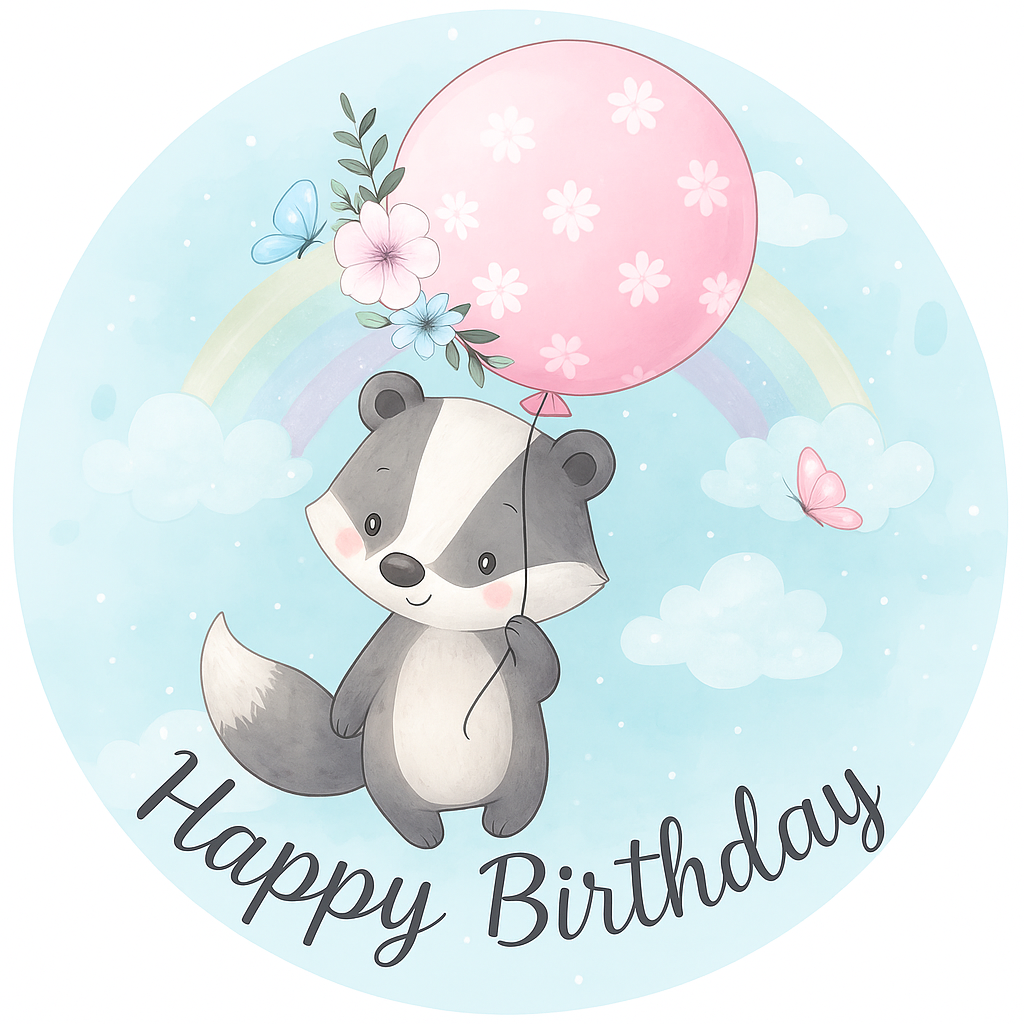 Tortenaufleger Geburtstag Dachs