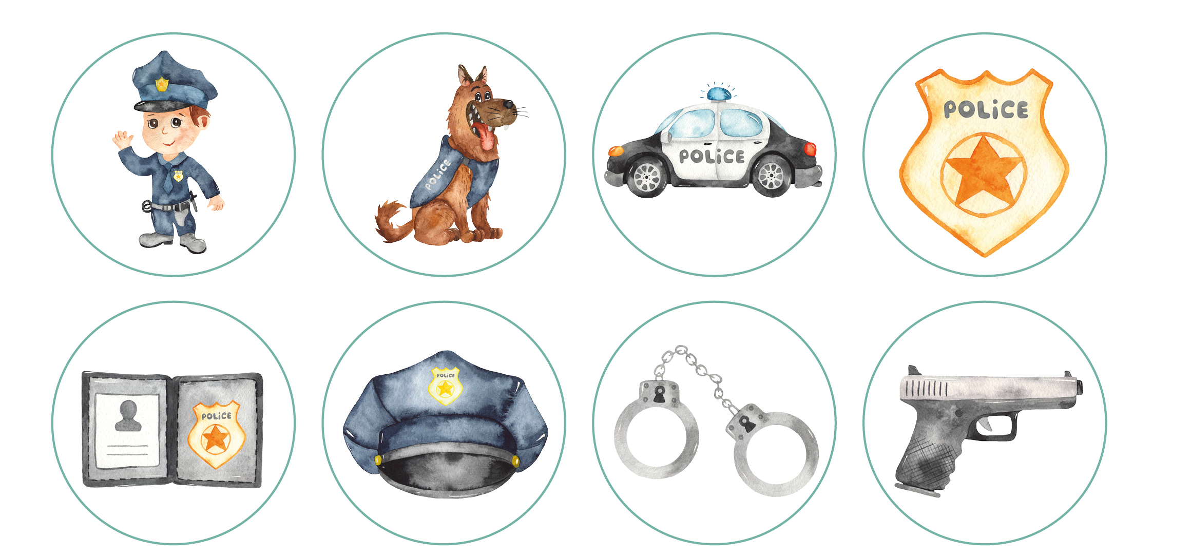 Muffinaufleger Polizei