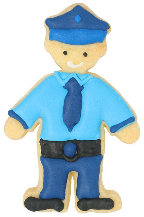 Ausstechform Polizist 8 cm A20