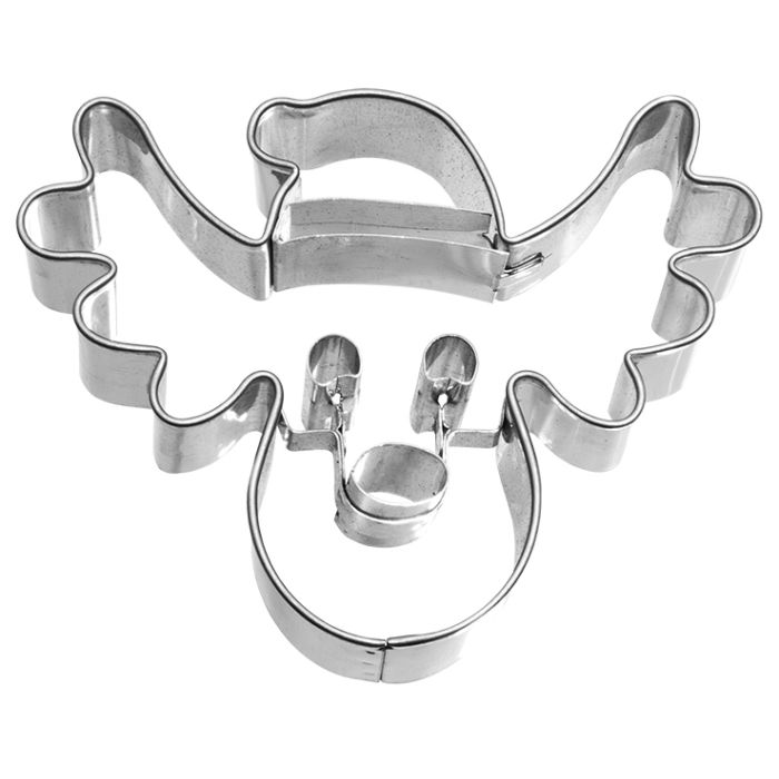 Ausstecher Rentierkopf 6 cm – Weihnachts-Keksausstecher B5