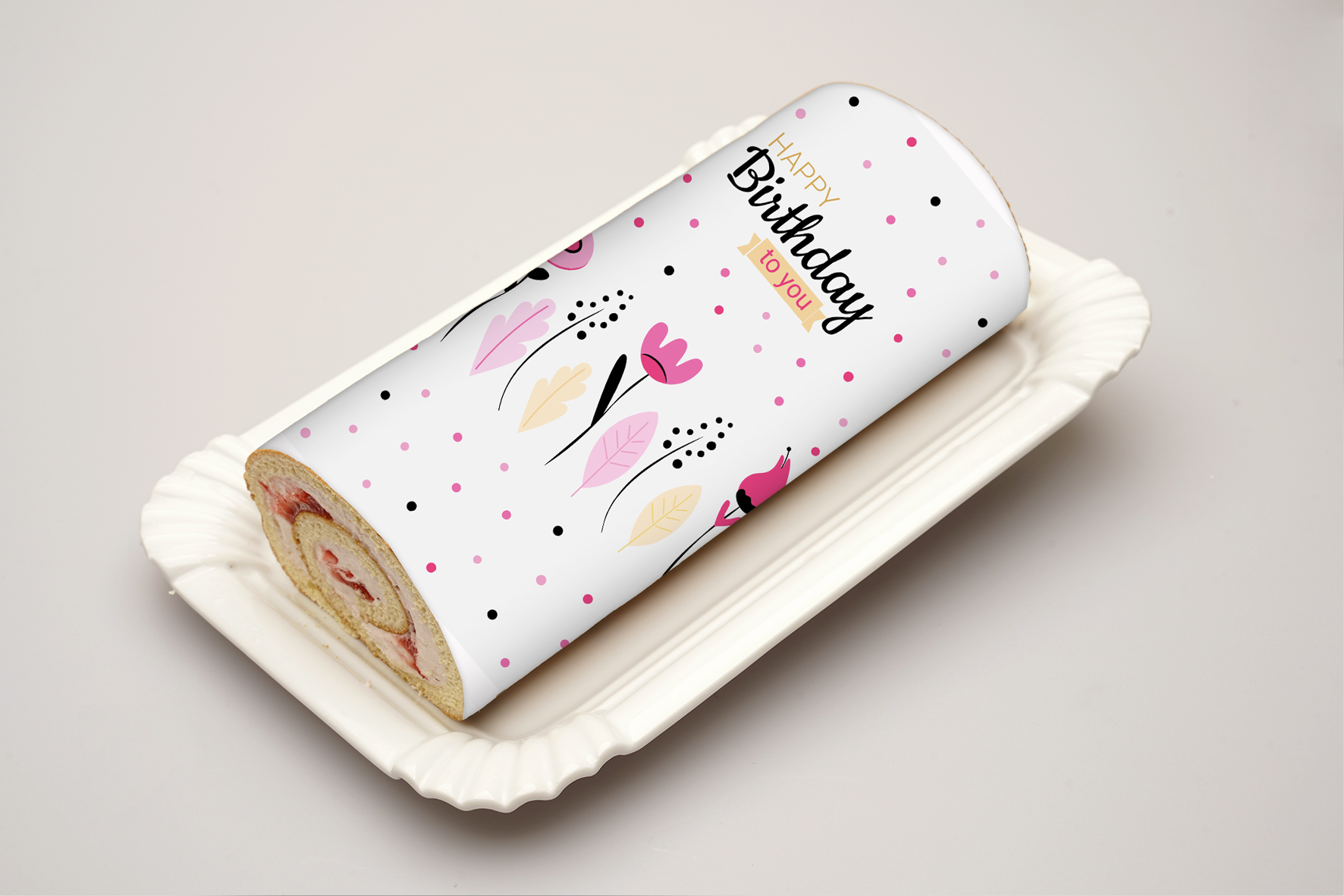 Rouladendekor Happy Birthday