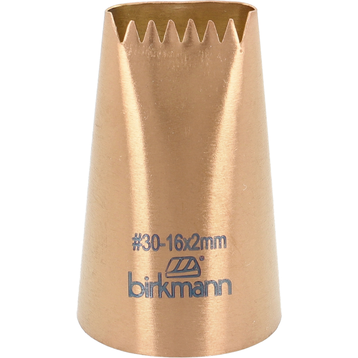 Sternbandtülle Nr. 30 – 16×2 mm Edelstahl, kupferfarben