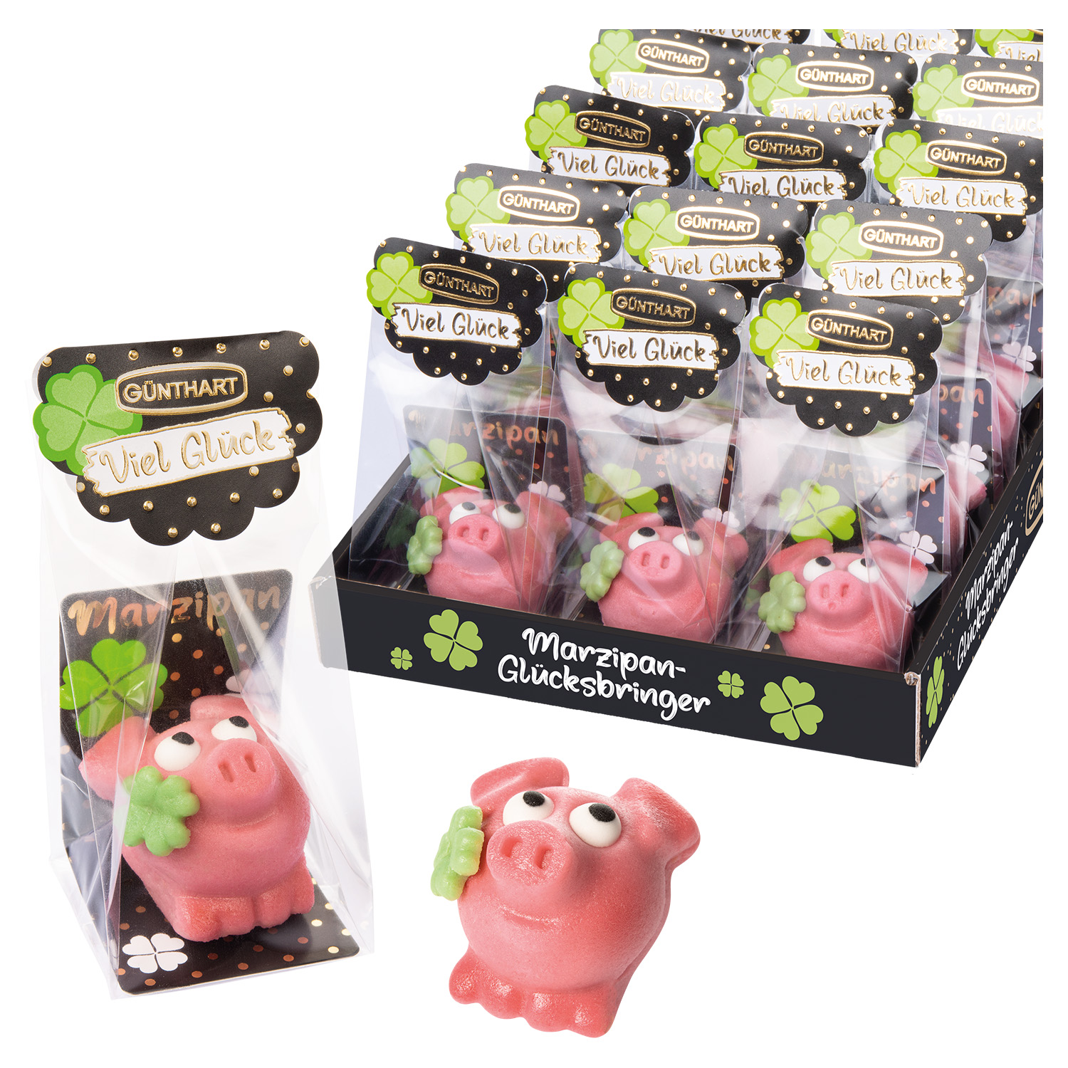 Marzipan Figur Glücksschwein gross