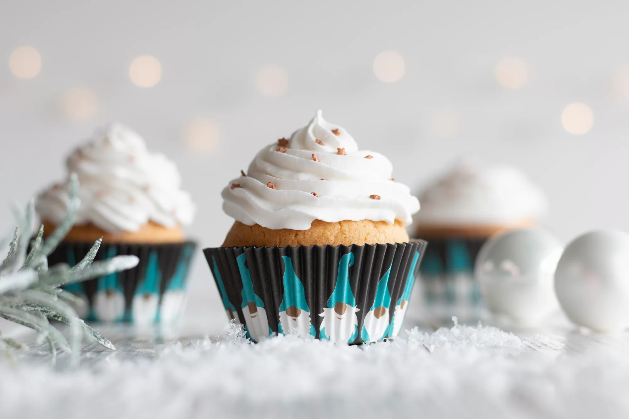 Papier-Backförmchen Muffinförmchen Wichtel Maxi
