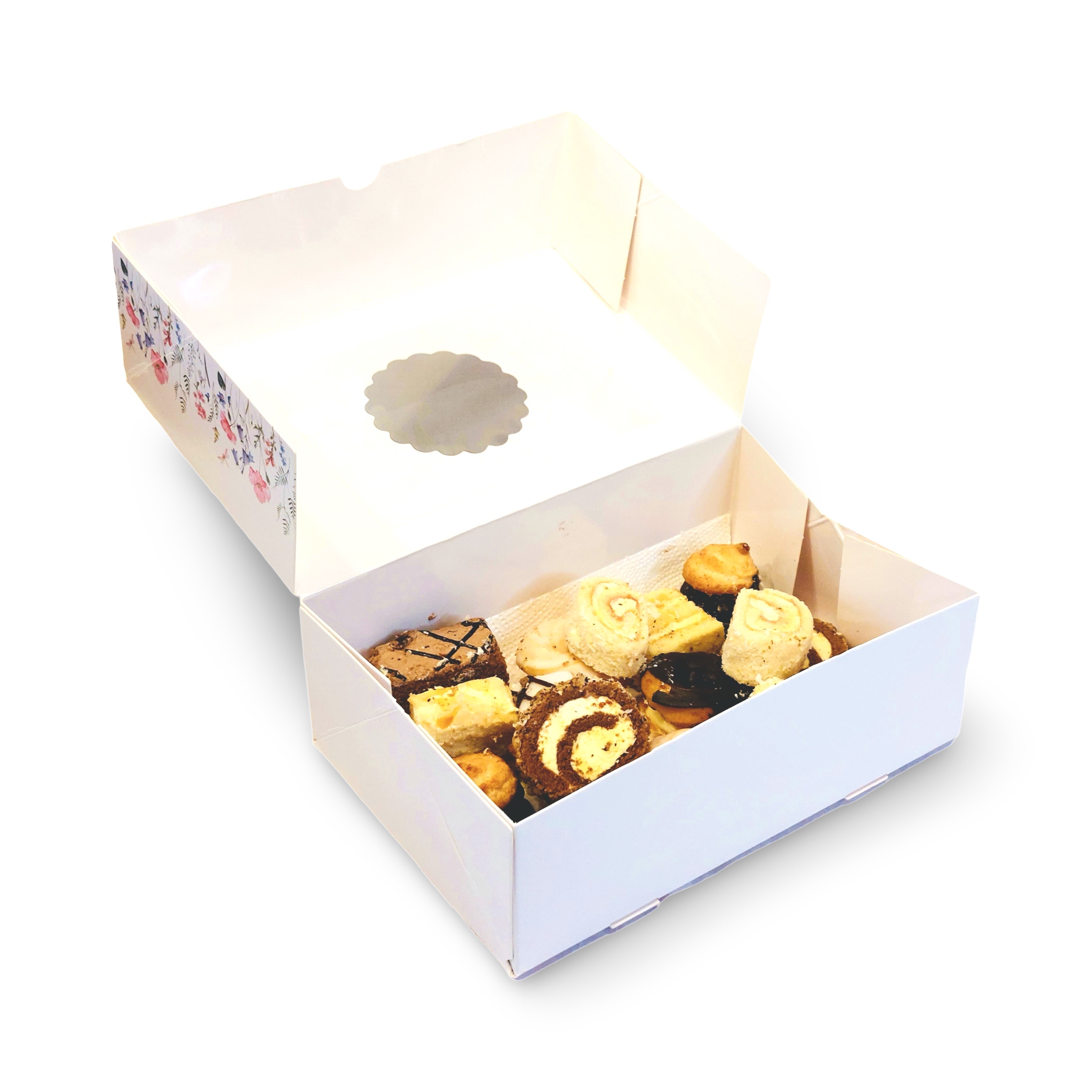 Verpackung mit Blumenmotiv