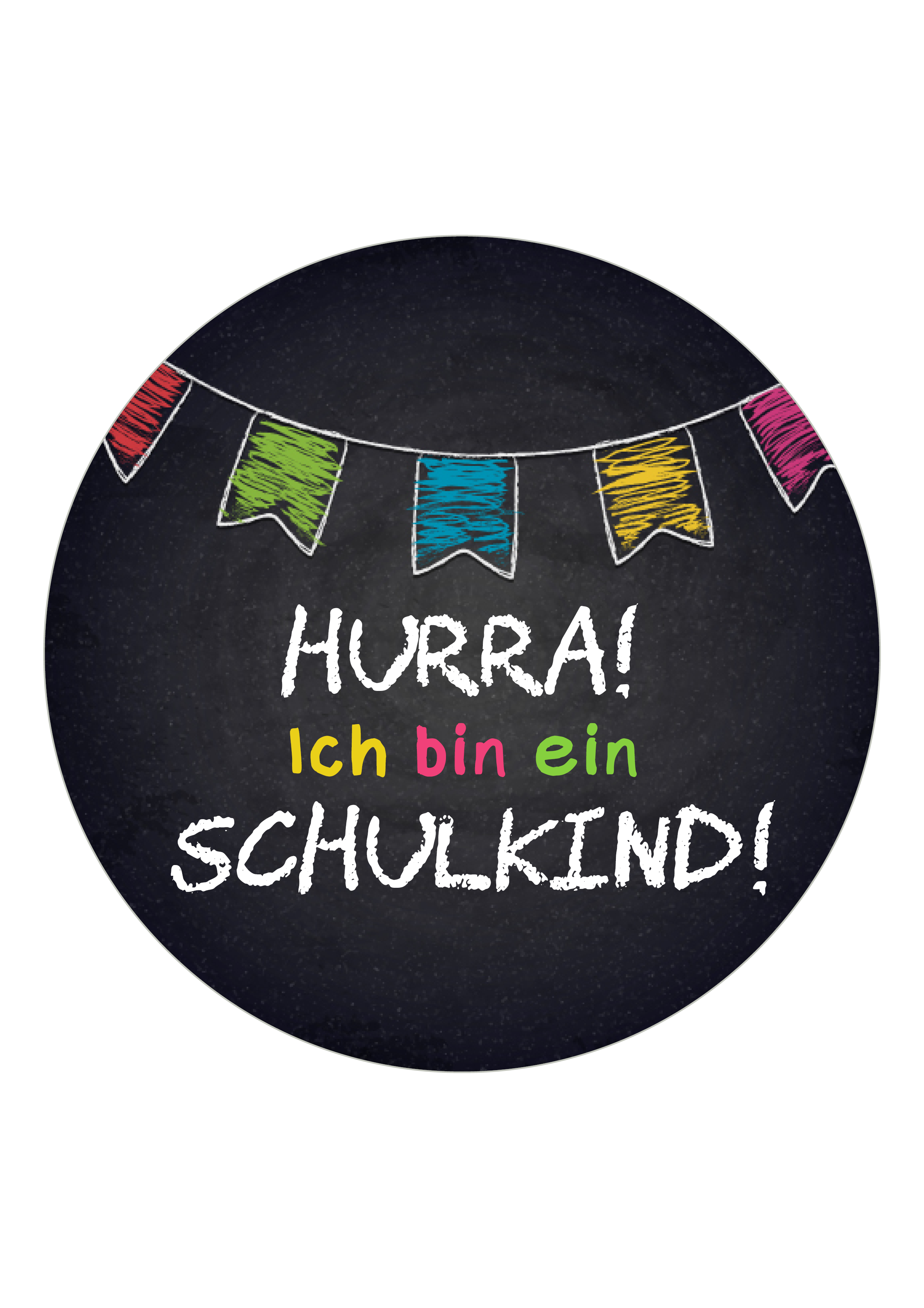 Tortenaufleger Einschulung