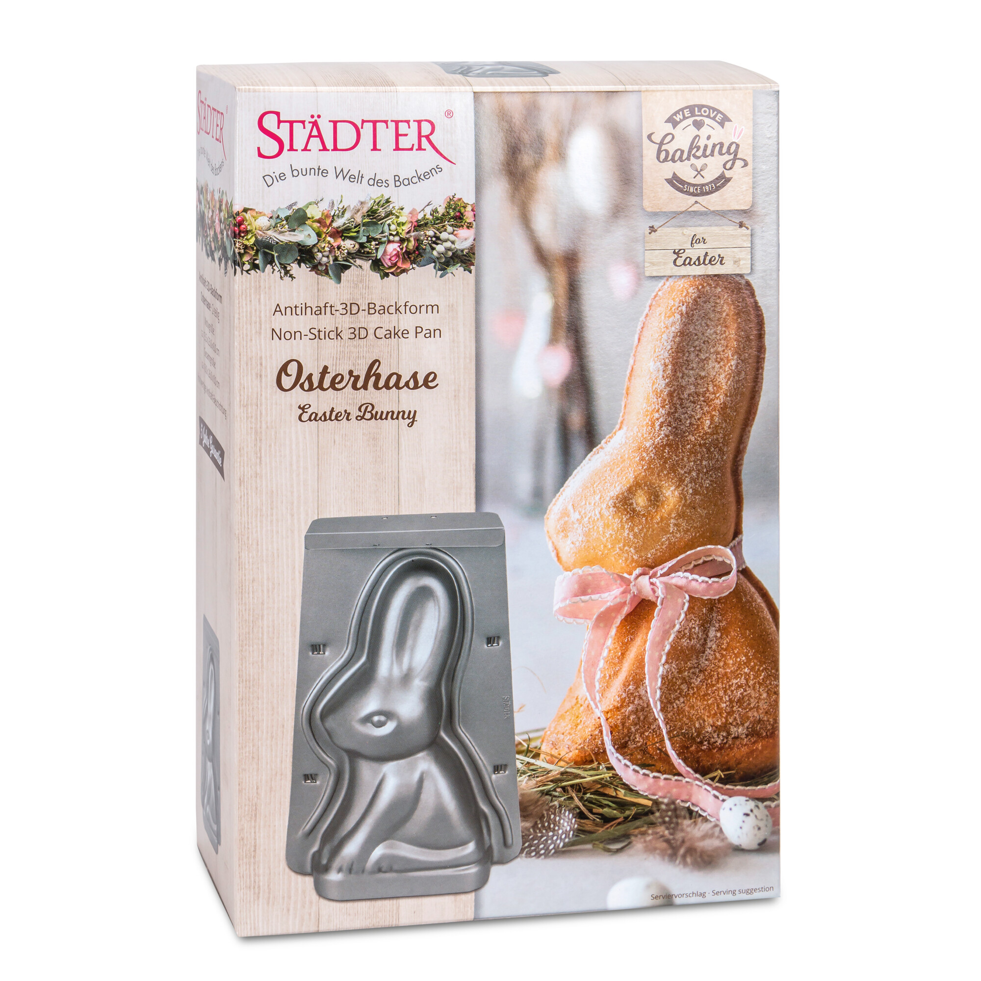 3D-Backform „Osterhase“ – Motiv-Backform für Osterkuchen