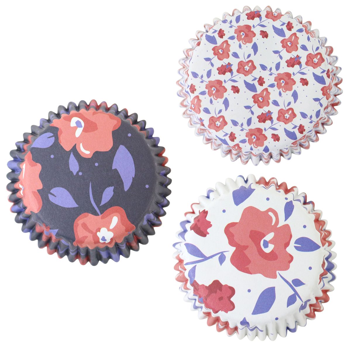 Cupcakeförmchen Set Tey Party Blumen | Ø 5 cm