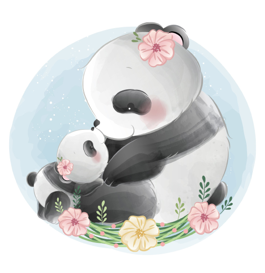 Essbare Muffinaufleger mit Panda-Motiv für Cupcakes und Muffins