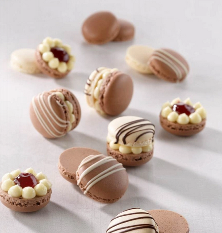 Macarons Gelb Ø 3,5 cm – 40 Macaronhälften für Füllungen & Dekoration