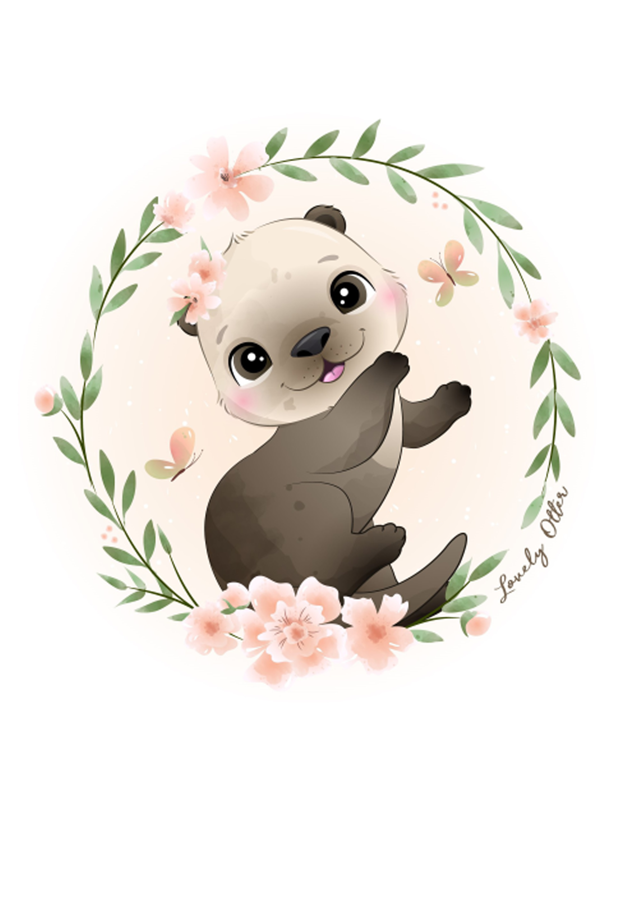 Tortenaufleger Otter