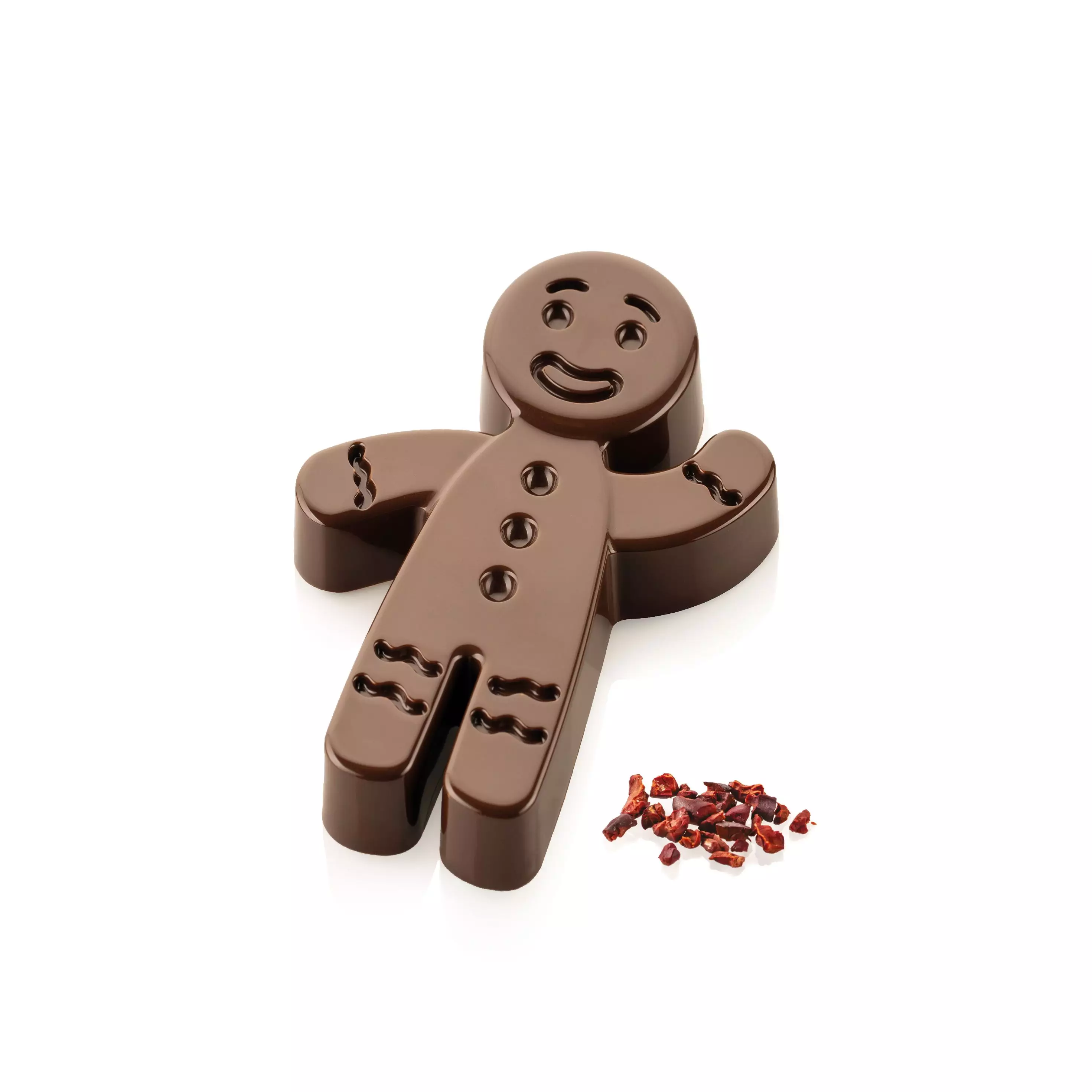 Silikomart Ginger-T – Schokoladen-Gussform für Lebkuchenmänner aus Schokolade