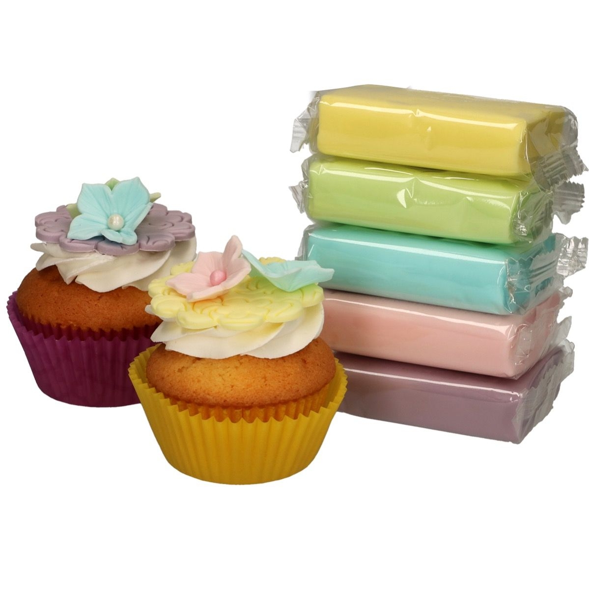 Rollfondant Multipack Pastel Colours 5x100g