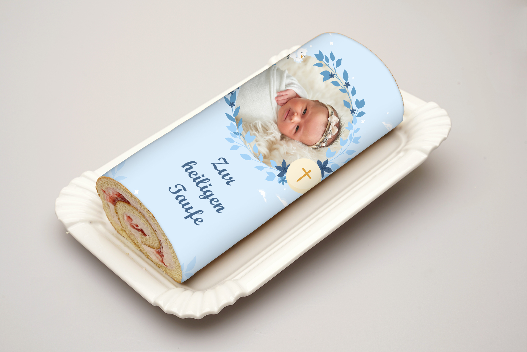 Rouladendekor Taufe