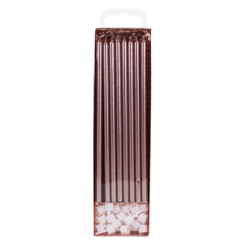 Extra hohe Kerzen Rose Gold 18cm pk/16