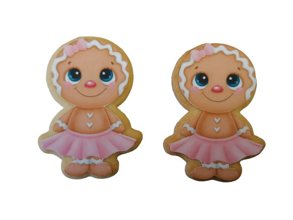 Keksausstecher Set mit Essbaren Auflegern - Lebkuchenfrau