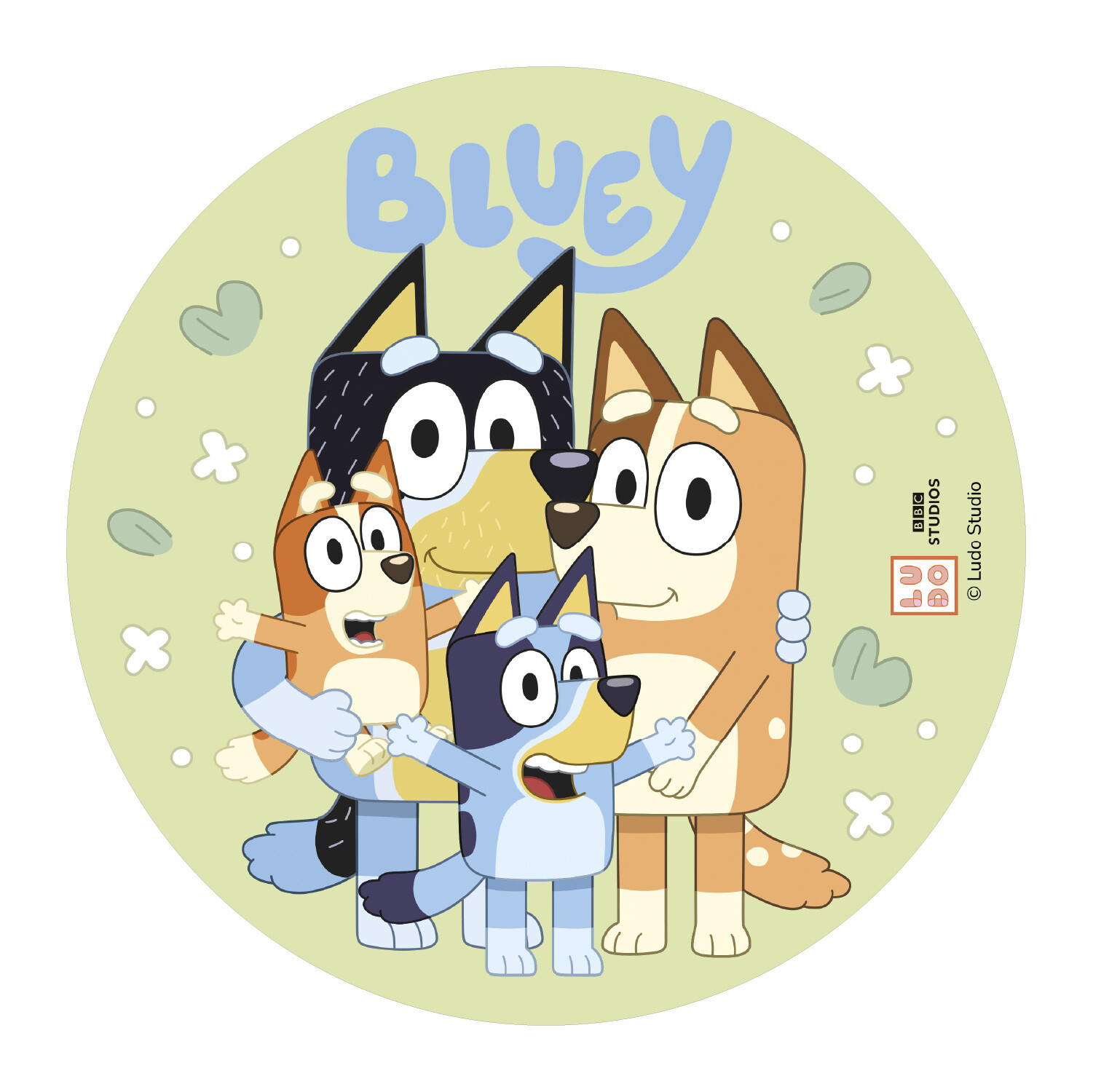 Bluey & Bingo Tortenaufleger essbar Ø 20 cm