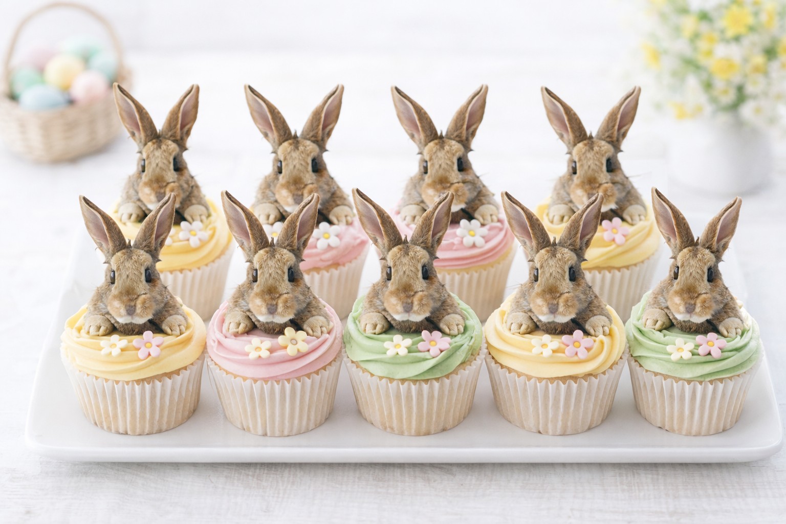Fondantaufleger Hasen 8 tlg. Set