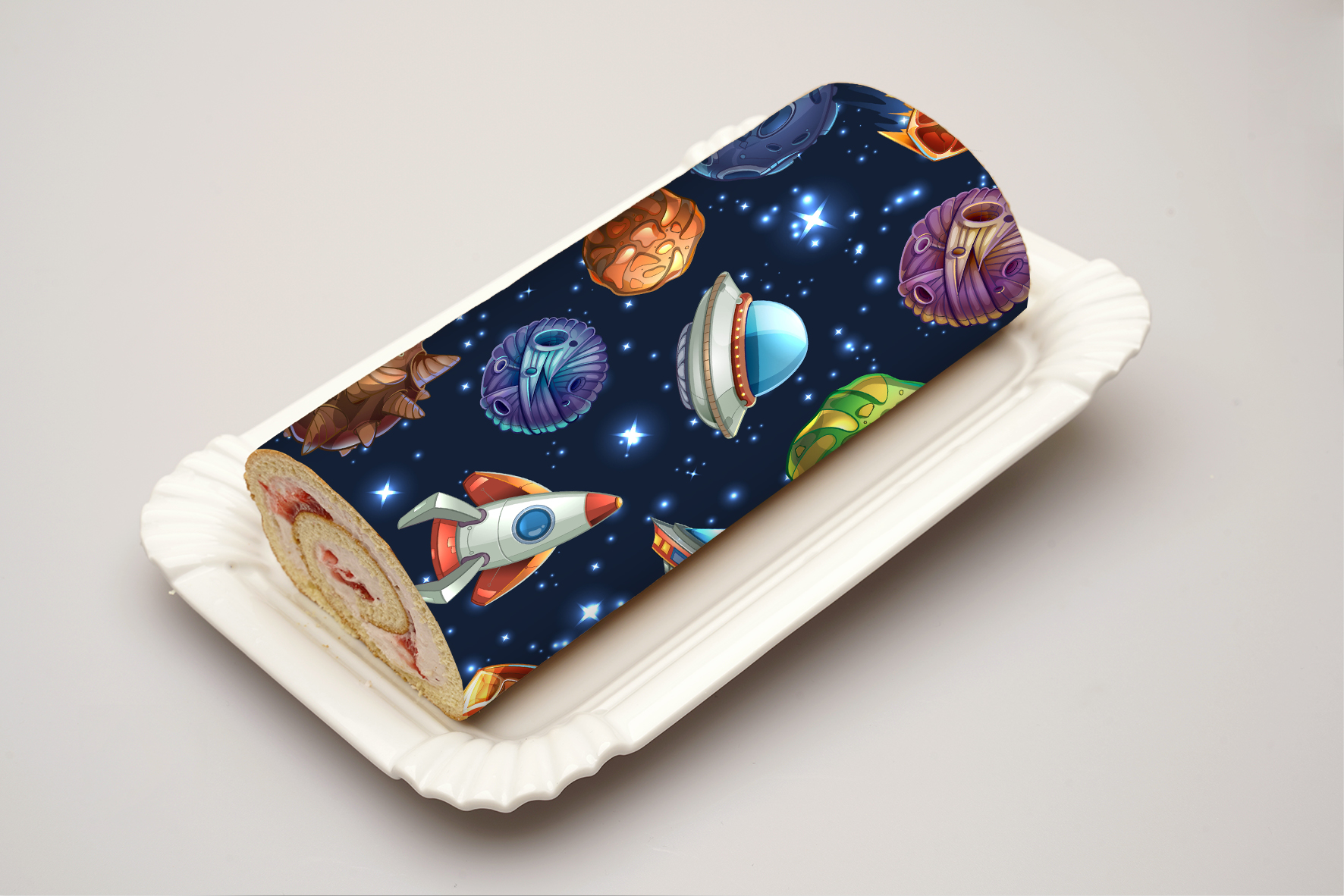 Rouladendekor Weltall