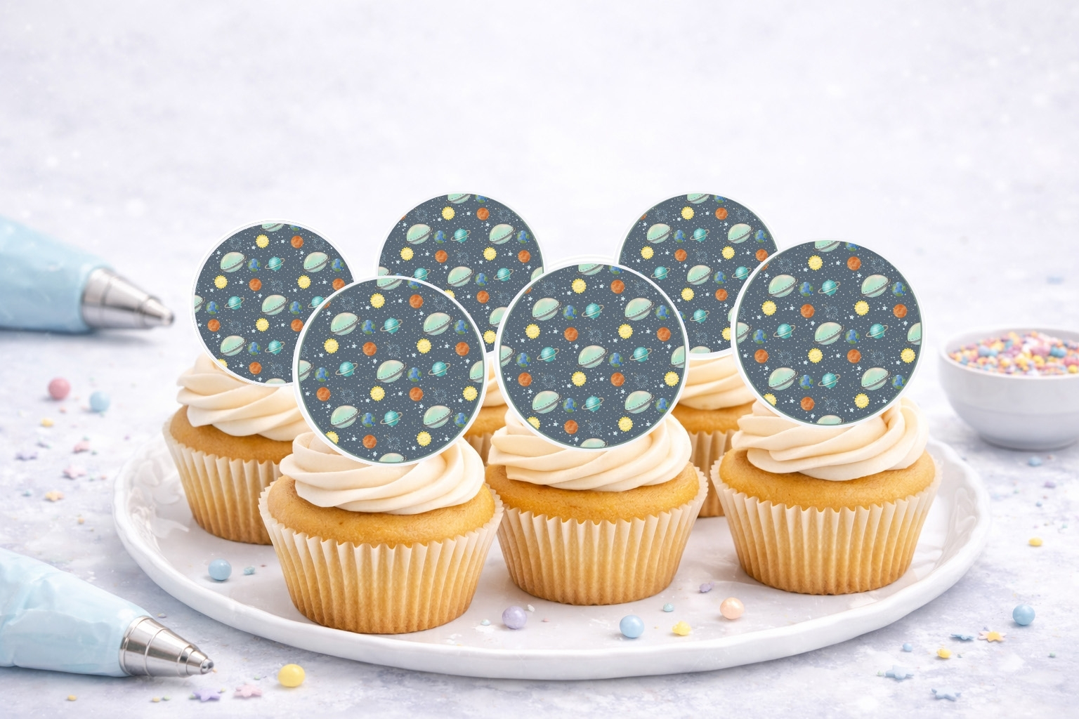 Muffinaufleger Weltall Weltraum
