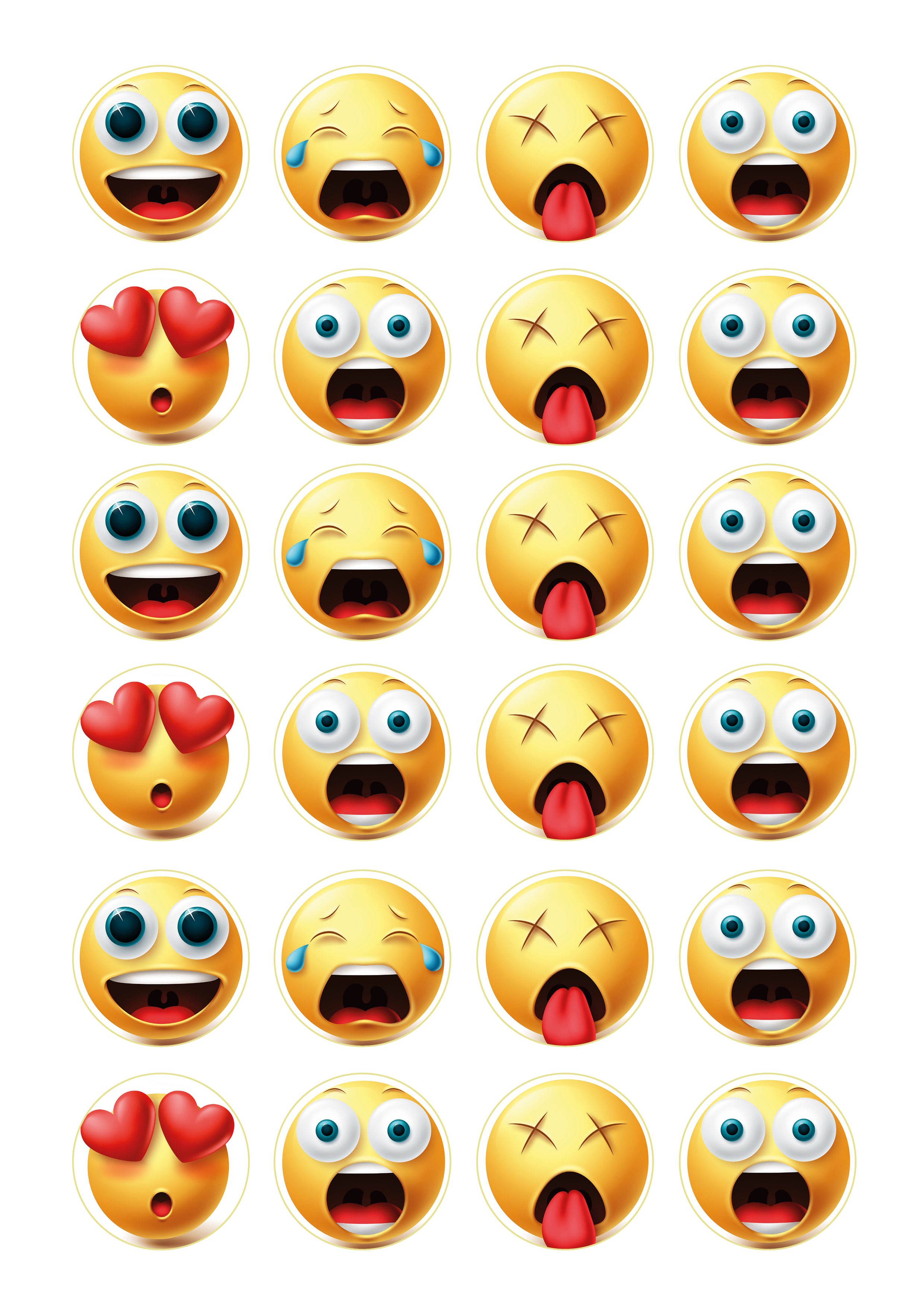 Muffinaufleger Smiley / Emoji