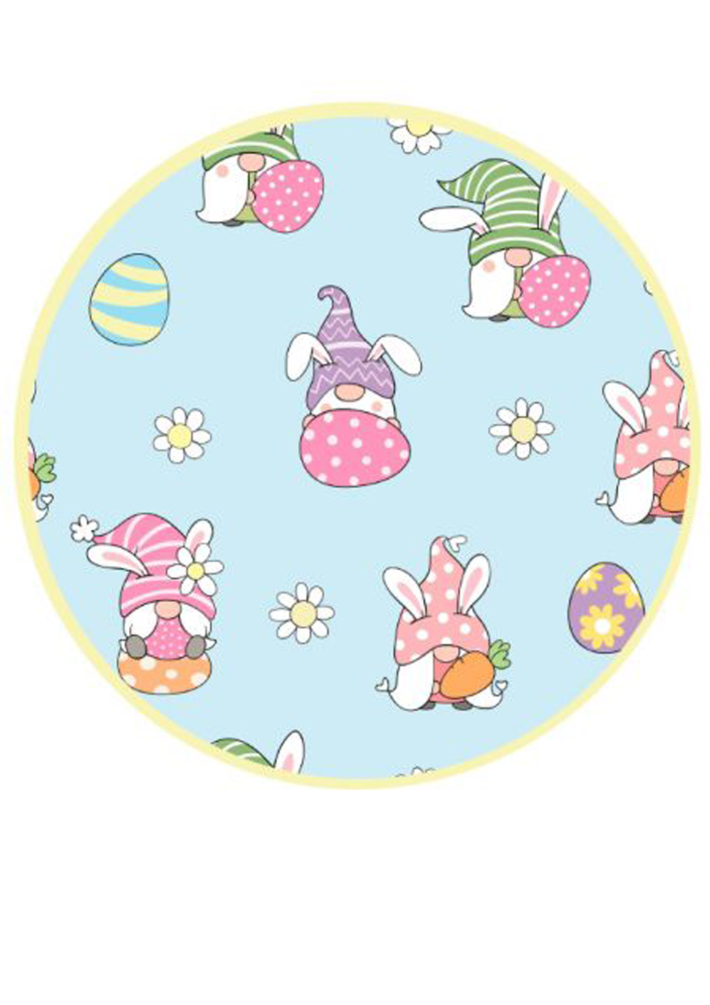 Keksaufleger Ostern Wichtel – 16 essbare Fondantaufleger