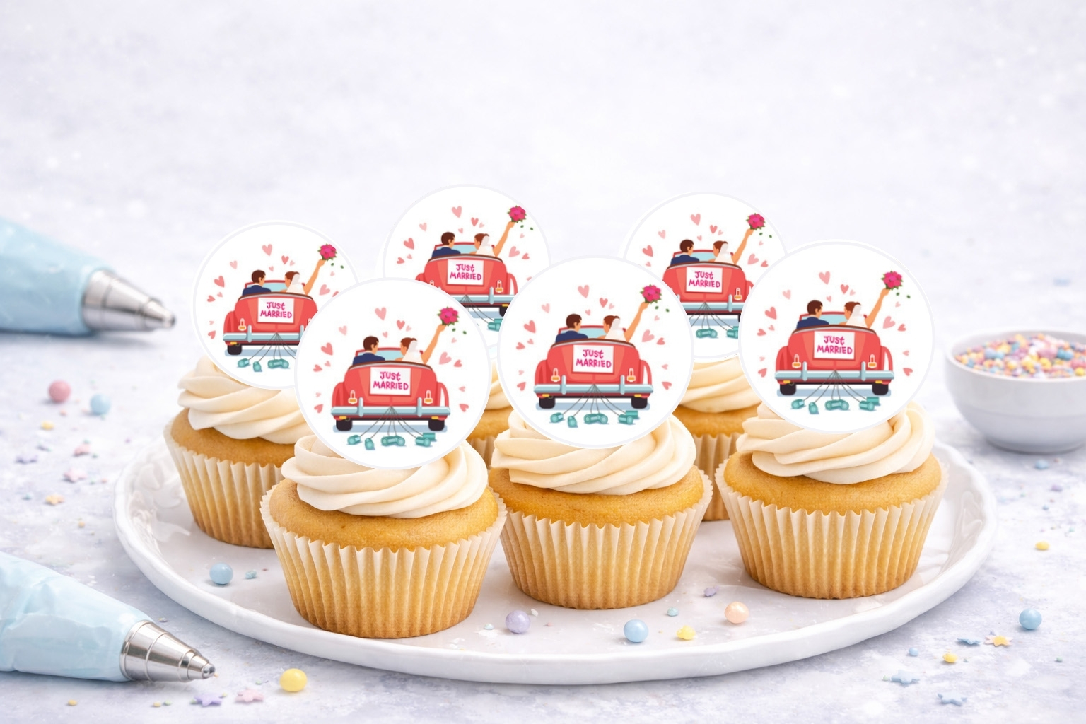 Muffinaufleger Just Married